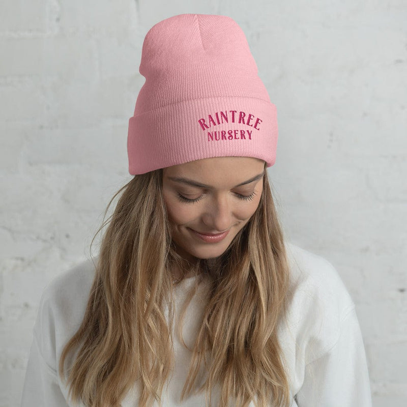 Ribbed Beanie in Pink-Raintree Nursery-