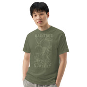 Apple Print Unisex T-Shirt in Olive-Raintree Nursery-