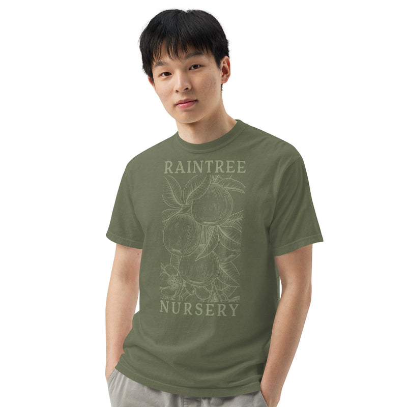 Apple Print Unisex T-Shirt in Olive-Raintree Nursery-