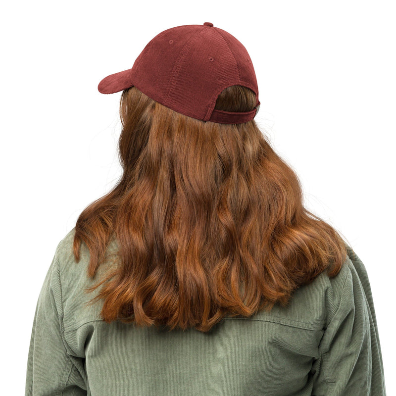 Winter Edition Corduroy Cap in Red-Raintree Nursery-